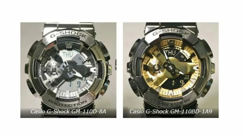 Casio G-Shock Serisine Yeni Tam Metal Modeller Ekliyor: GM-110D-8A ve GM-110BD-1A9