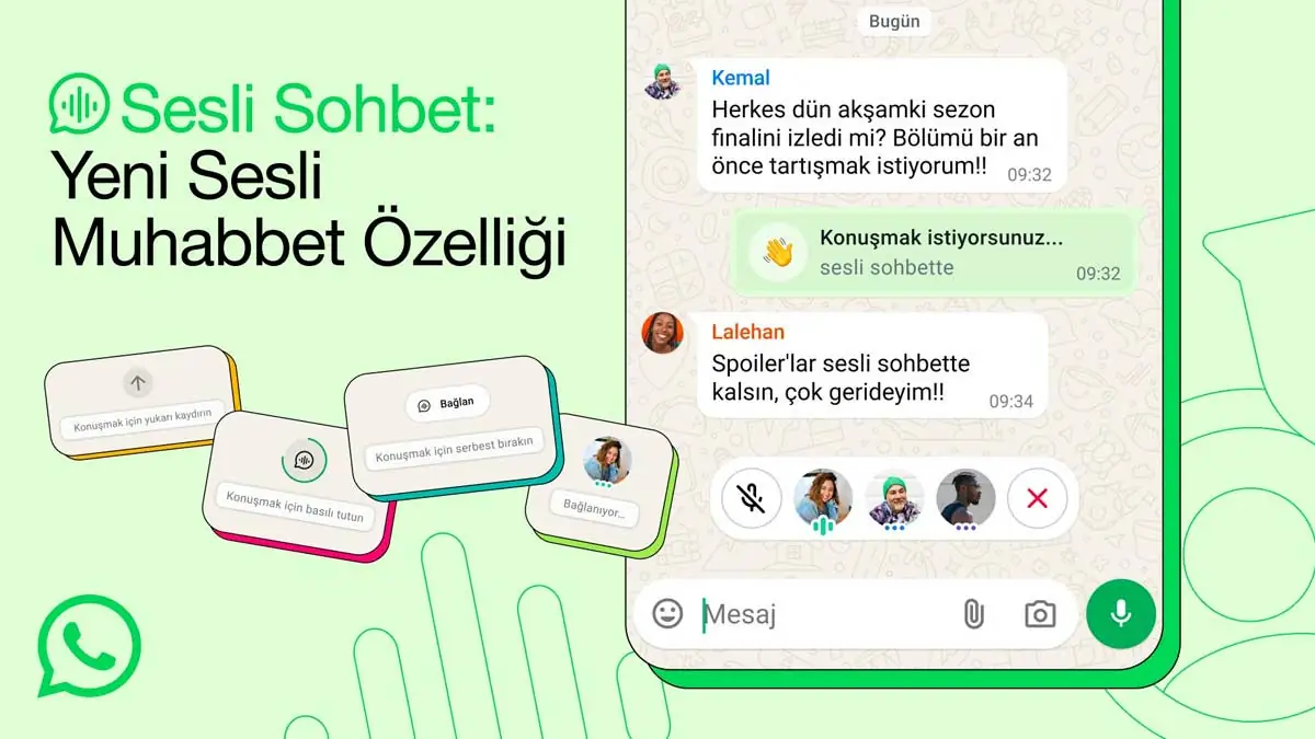 WhatsApp’tan Büyük Yenilik: Grup İçin Sesli Sohbet Özelliği