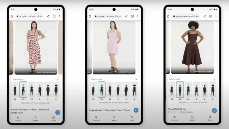 Google’dan Yapay Zekâ Destekli Kıyafet Deneme Özelliği: Tek Fotoğrafla Giyin