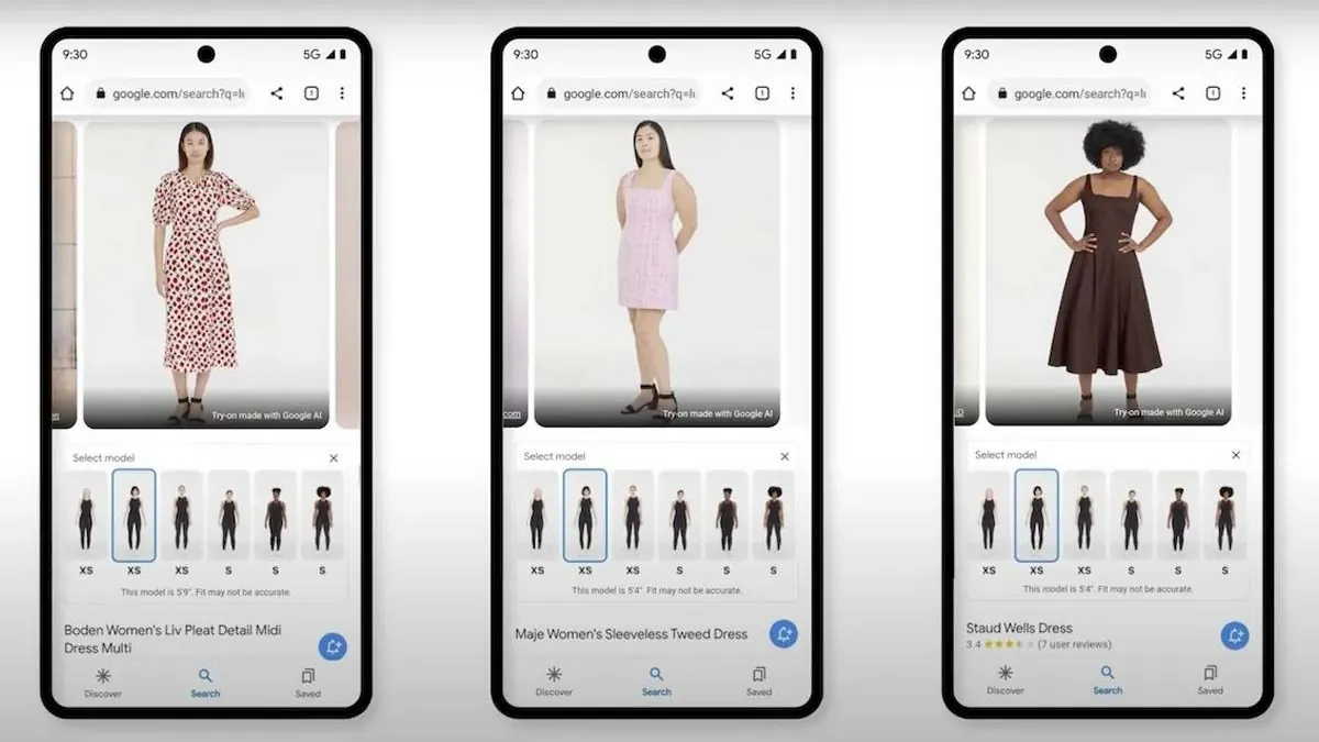 Google’dan Yapay Zekâ Destekli Kıyafet Deneme Özelliği: Tek Fotoğrafla Giyin