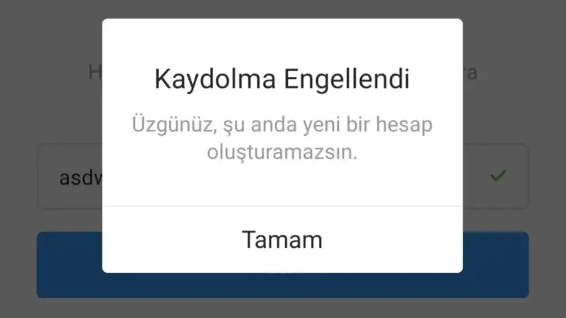 Instagram Yeni Hesap Açamıyorum, Neden? Çözüm Yöntemleri