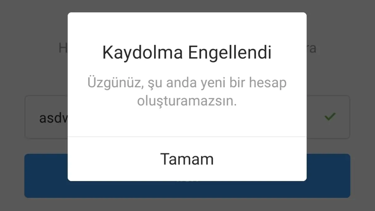 Instagram Yeni Hesap Açamıyorum, Neden? Çözüm Yöntemleri
