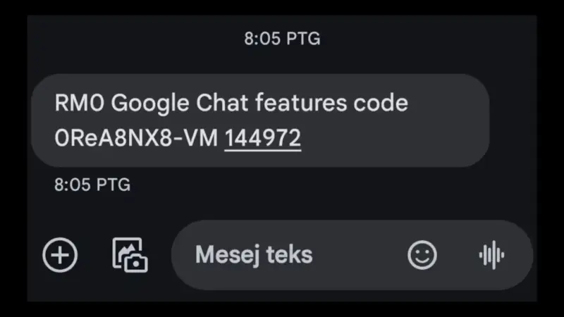 Google Chat Features Code Mesajı Nedir?