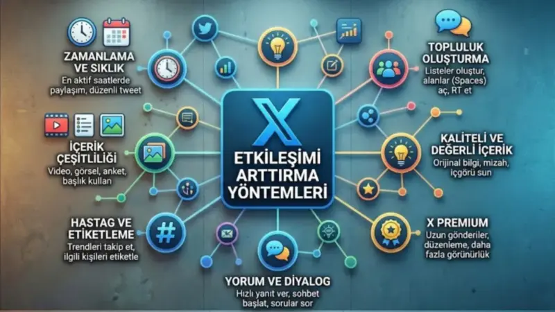 X’te (Twitter) Etkileşimi Arttırmanın Yöntemleri Nelerdir?
