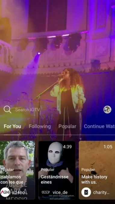 Instagram TV (IGTV)