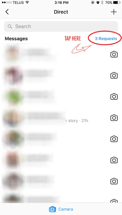 Instagram mesaj istekleri nereden görülür?