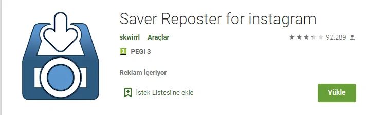 Saver Reposter for instagram - instagram video indirme uygulaması